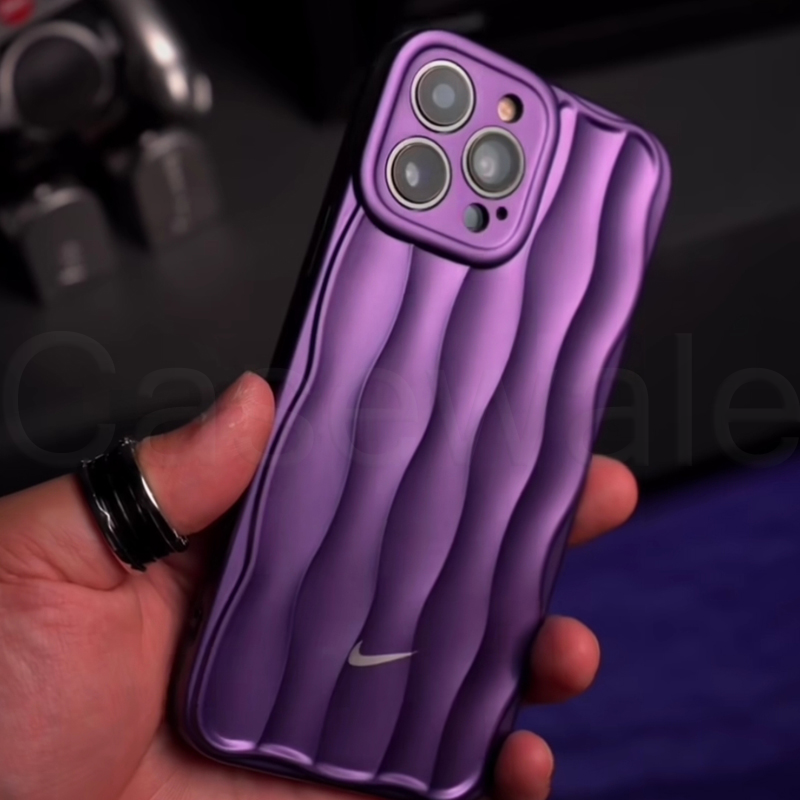 iPhone 11, 12, 13, 14, 15 Series Luxury Nike Edition Wave Pattern Case