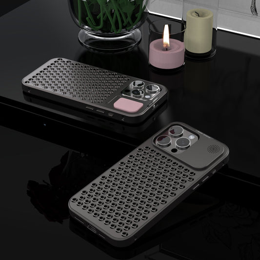 Metallic Hybrid Case - iPhone 11, 12, 13, 14, 15 Series Cover
