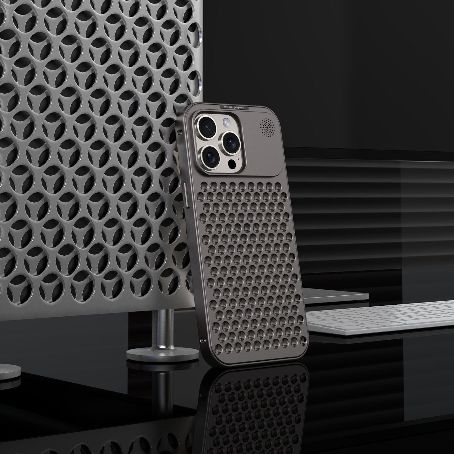 Metallic Hybrid Case - iPhone 11, 12, 13, 14, 15 Series Cover