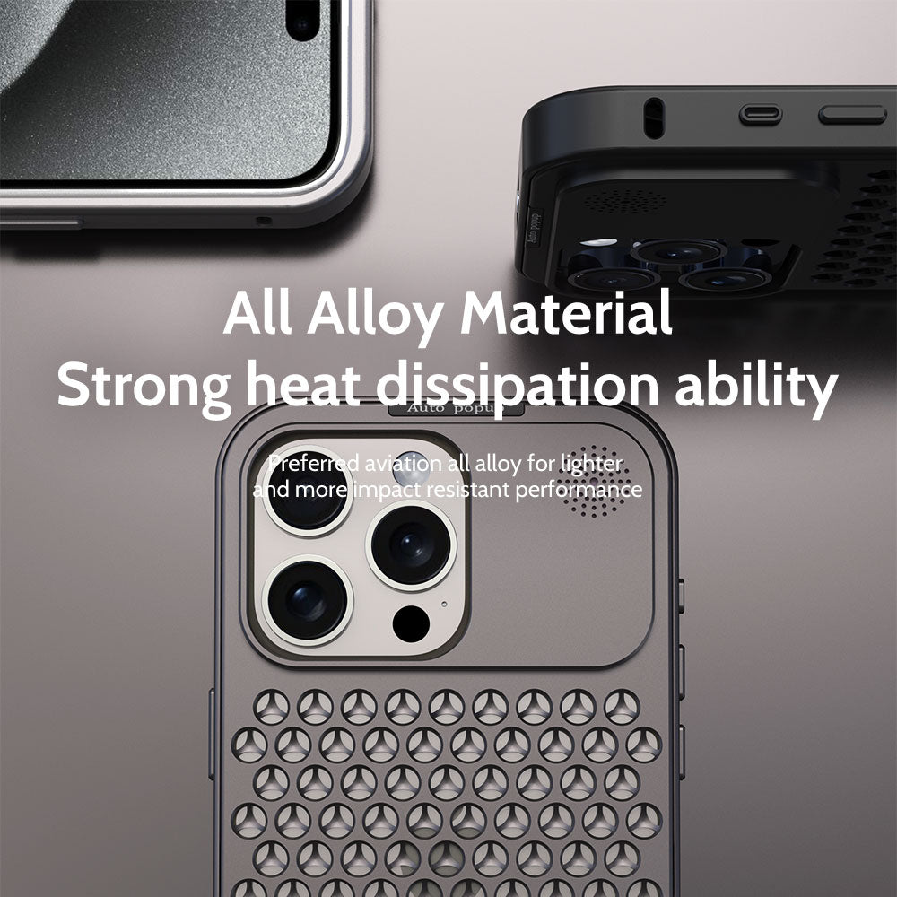 Metallic Hybrid Case - iPhone 11, 12, 13, 14, 15 Series Cover