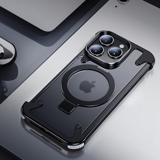 Frosted Anti-Fall Magsafe Ring Stand Case - iPhone 11, 12, 13, 14, 15 Series