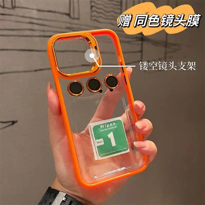 ALUMINUM ALLOY LENS FILM COVER BRACKET PROTECTIVE CASE for I-phone 11, 12, 13, 14, 15 Series