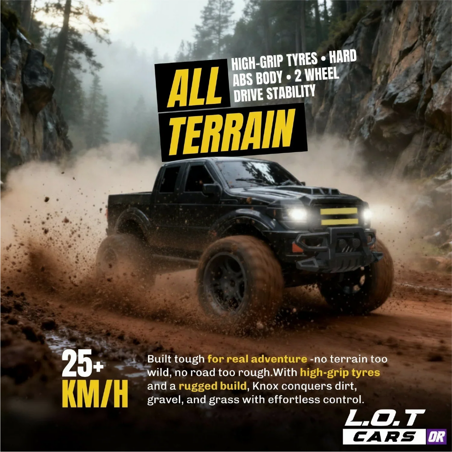 Knox - Semi-Hobby Grade Off Road Remote Control Jeep and RC Truck