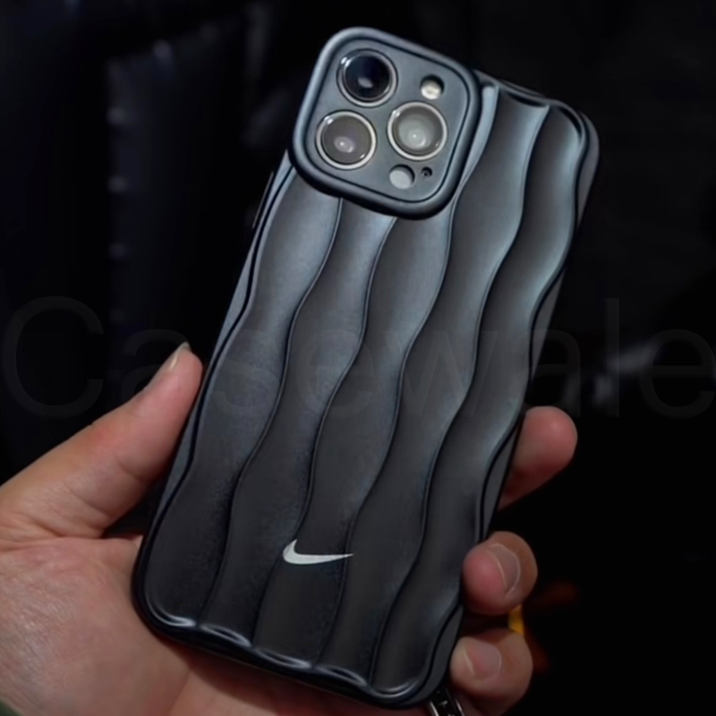 iPhone 11, 12, 13, 14, 15 Series Luxury Nike Edition Wave Pattern Case
