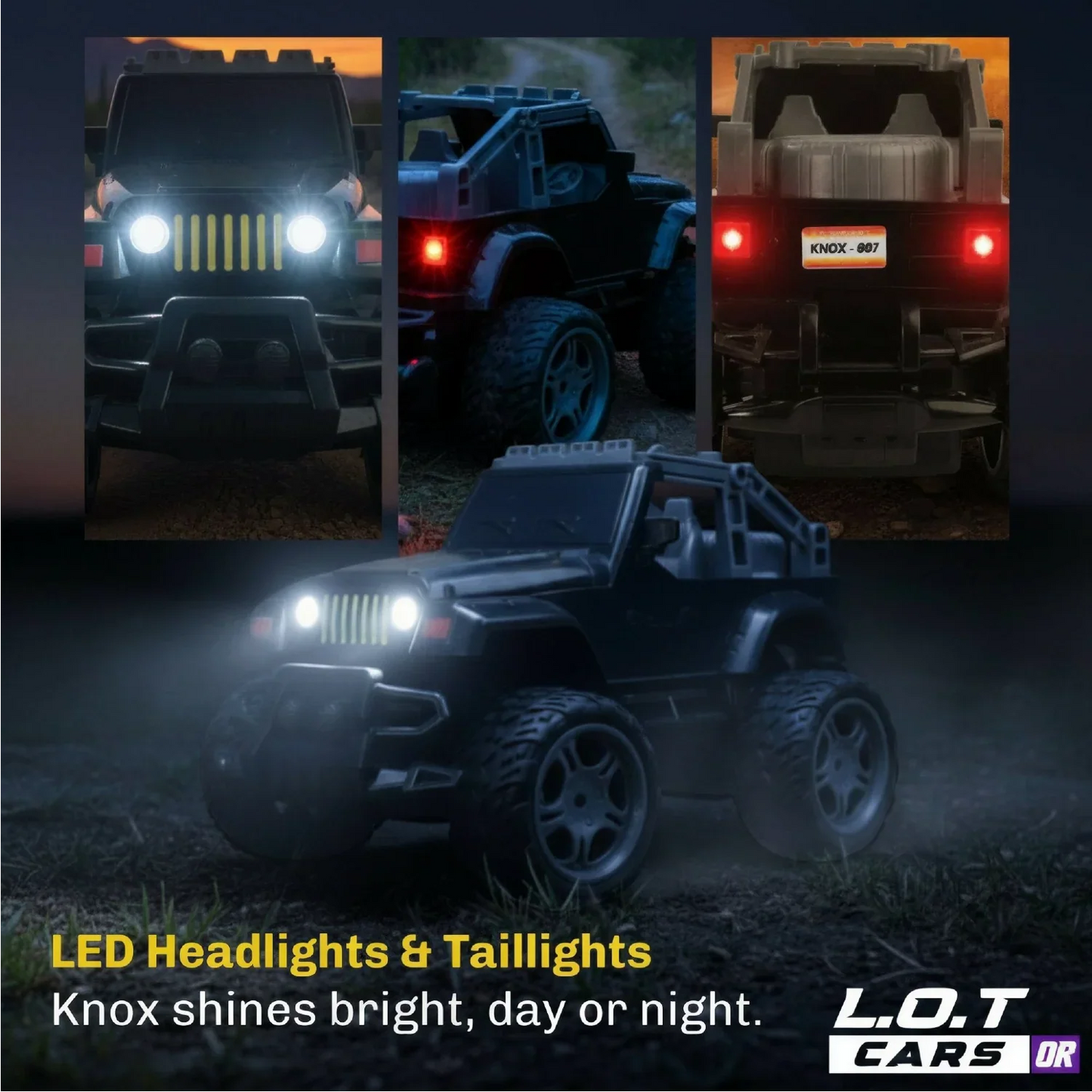 Knox - Semi-Hobby Grade Off Road Remote Control Jeep and RC Truck