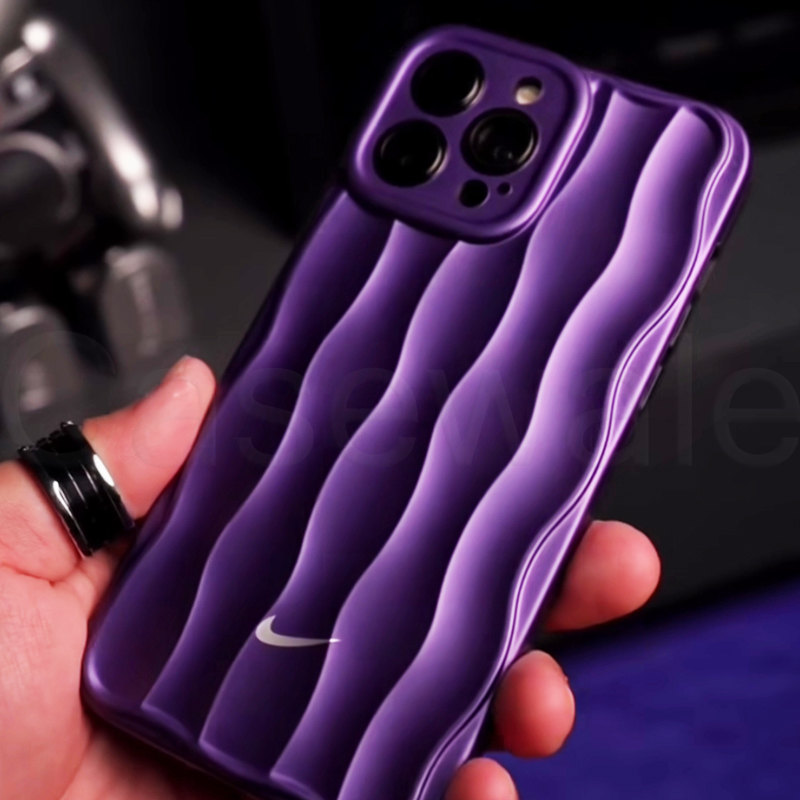 iPhone 11, 12, 13, 14, 15 Series Luxury Nike Edition Wave Pattern Case