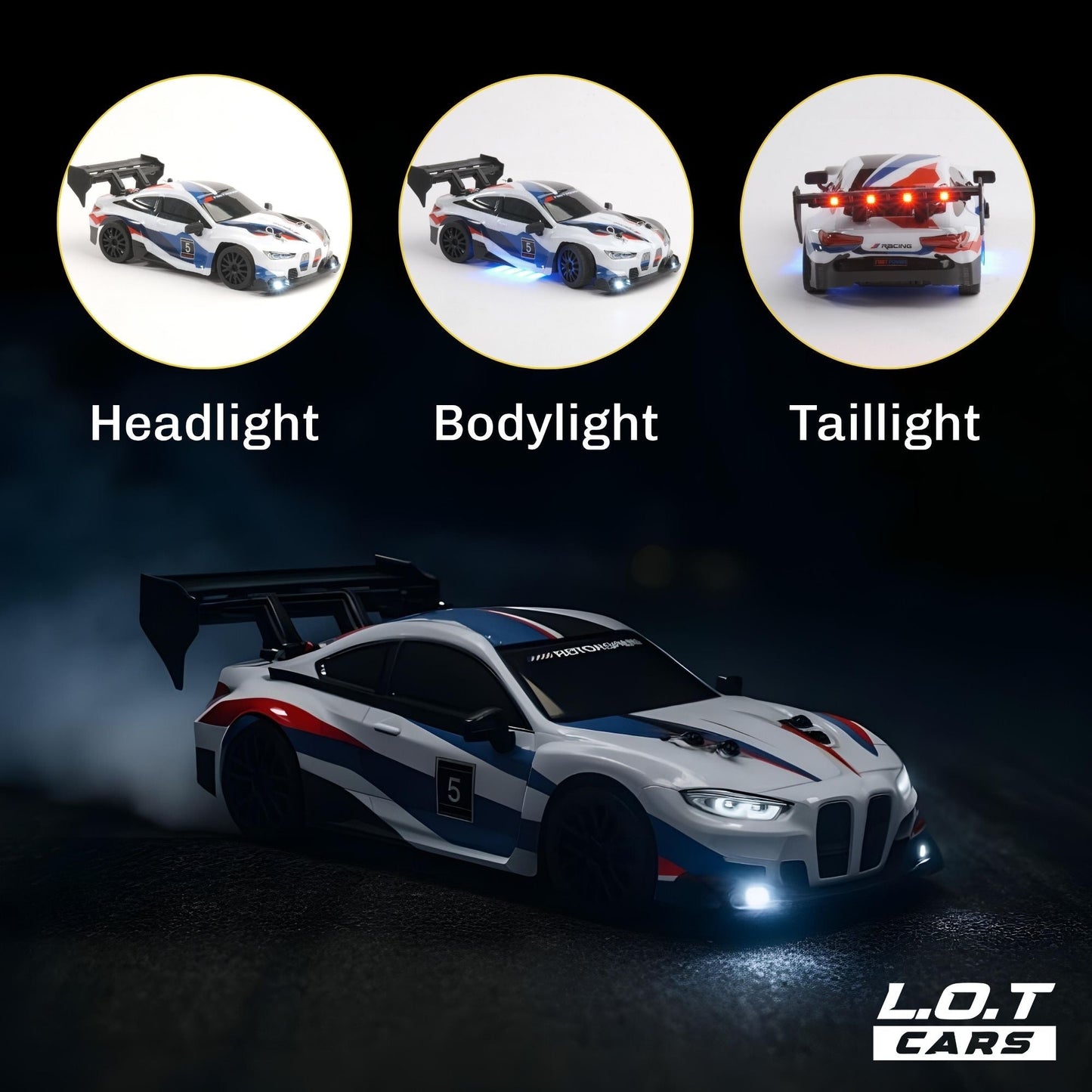 Ghost - Semi-Hobby Grade RC Drift Car with Lights