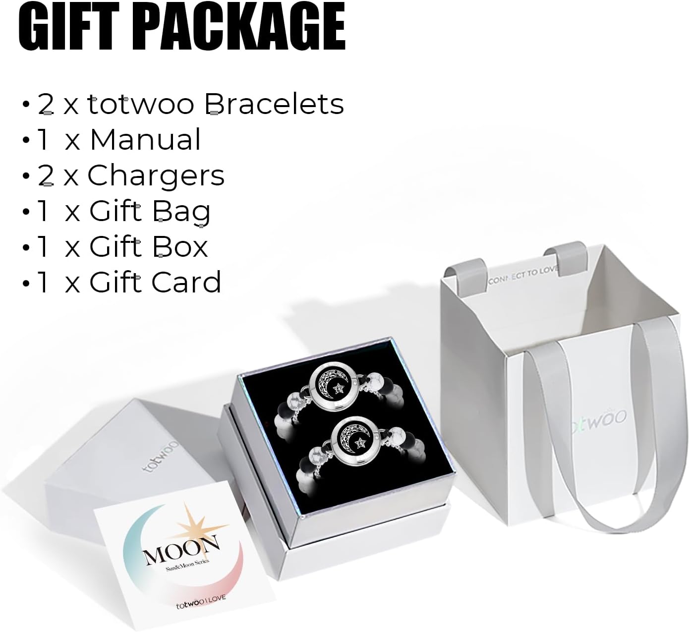 Dacida Long Distance Touch Bracelets for Couples, Vibration & Light up for Love Couples Bracelets | Long Distance Relationship Gifts for Girlfriend Bluetooth Pairing Jewelry