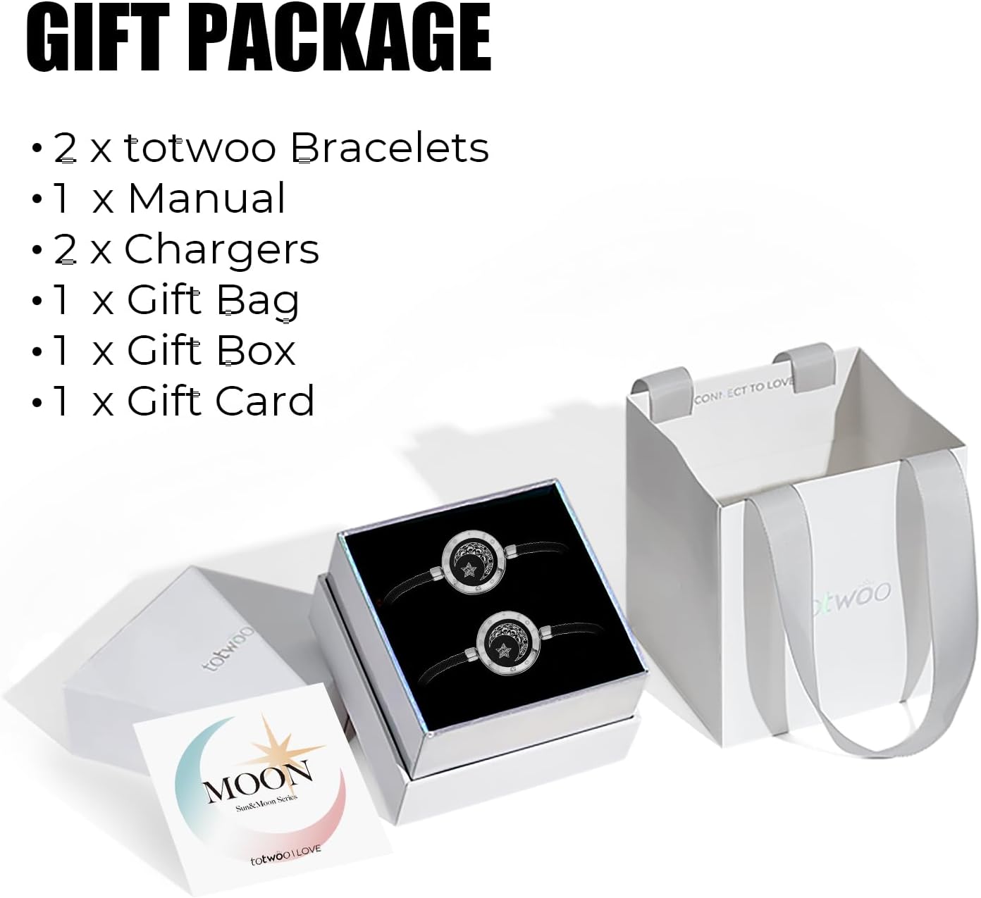 Dacida Long Distance Touch Bracelets for Couples, Vibration & Light up for Love Couples Bracelets | Long Distance Relationship Gifts for Girlfriend Bluetooth Pairing Jewelry