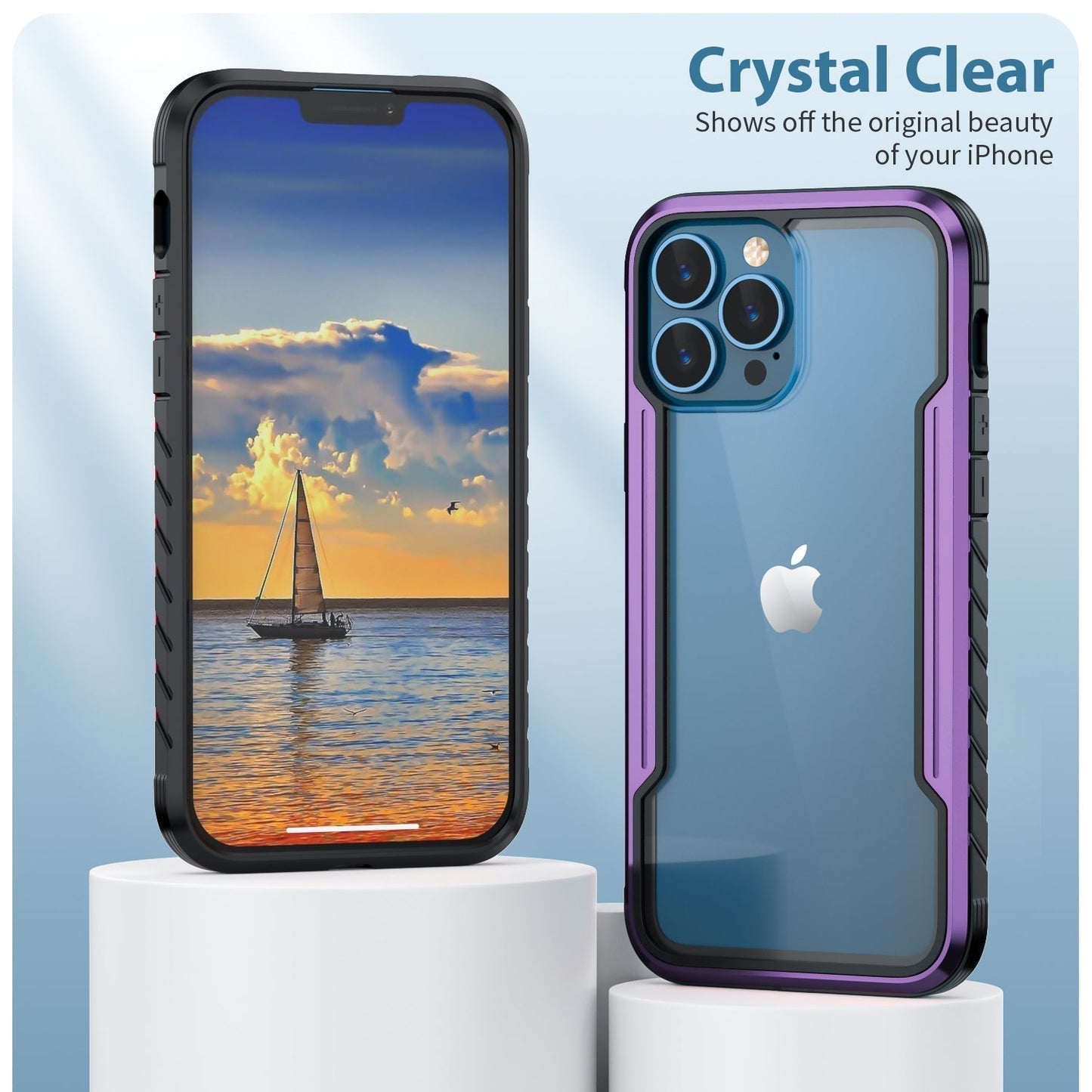iPhone 12, 13, 14 & 15 Series Case - Defence Shield Metal Cover, Military Grade Protection