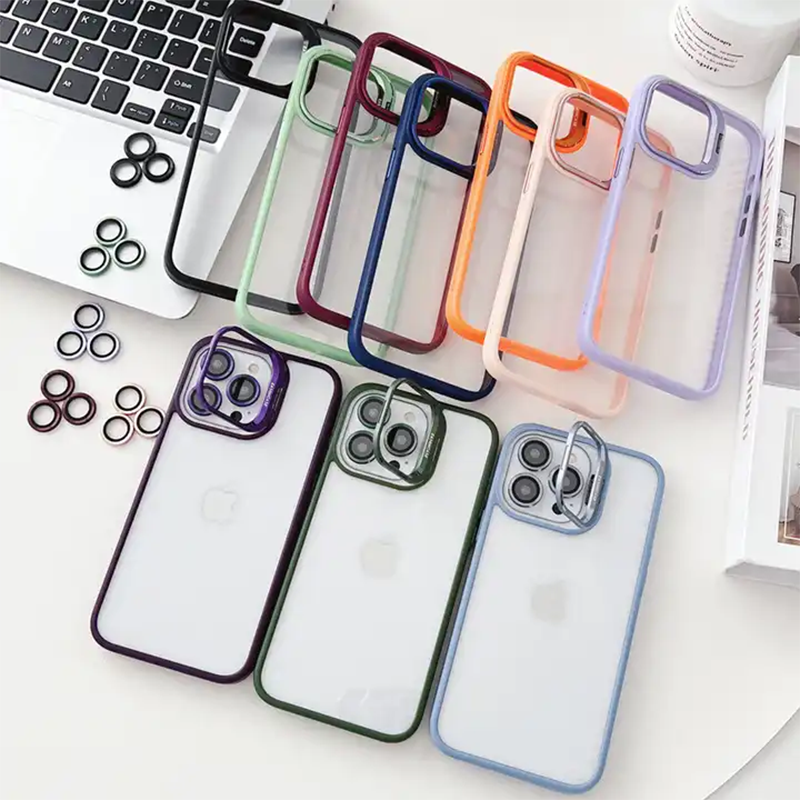 Eason Colorful Camera Kickstand Phone Case For iPhone 11, 12, 13, 14, 15 Series
