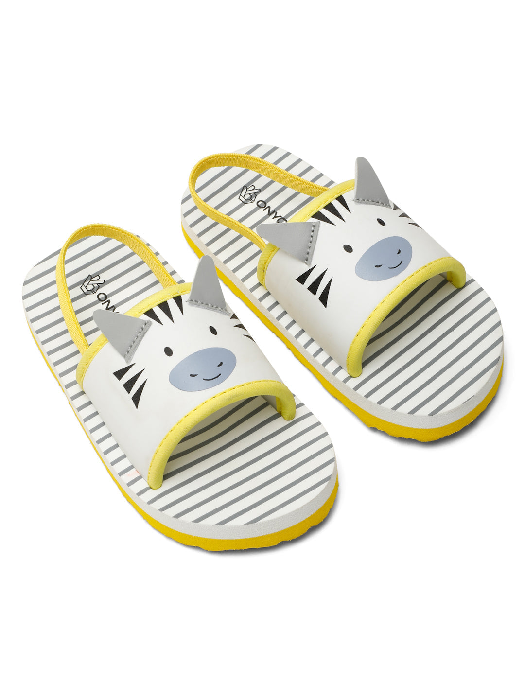 Premium Zebra Artistic Sliders - White (Unisex)