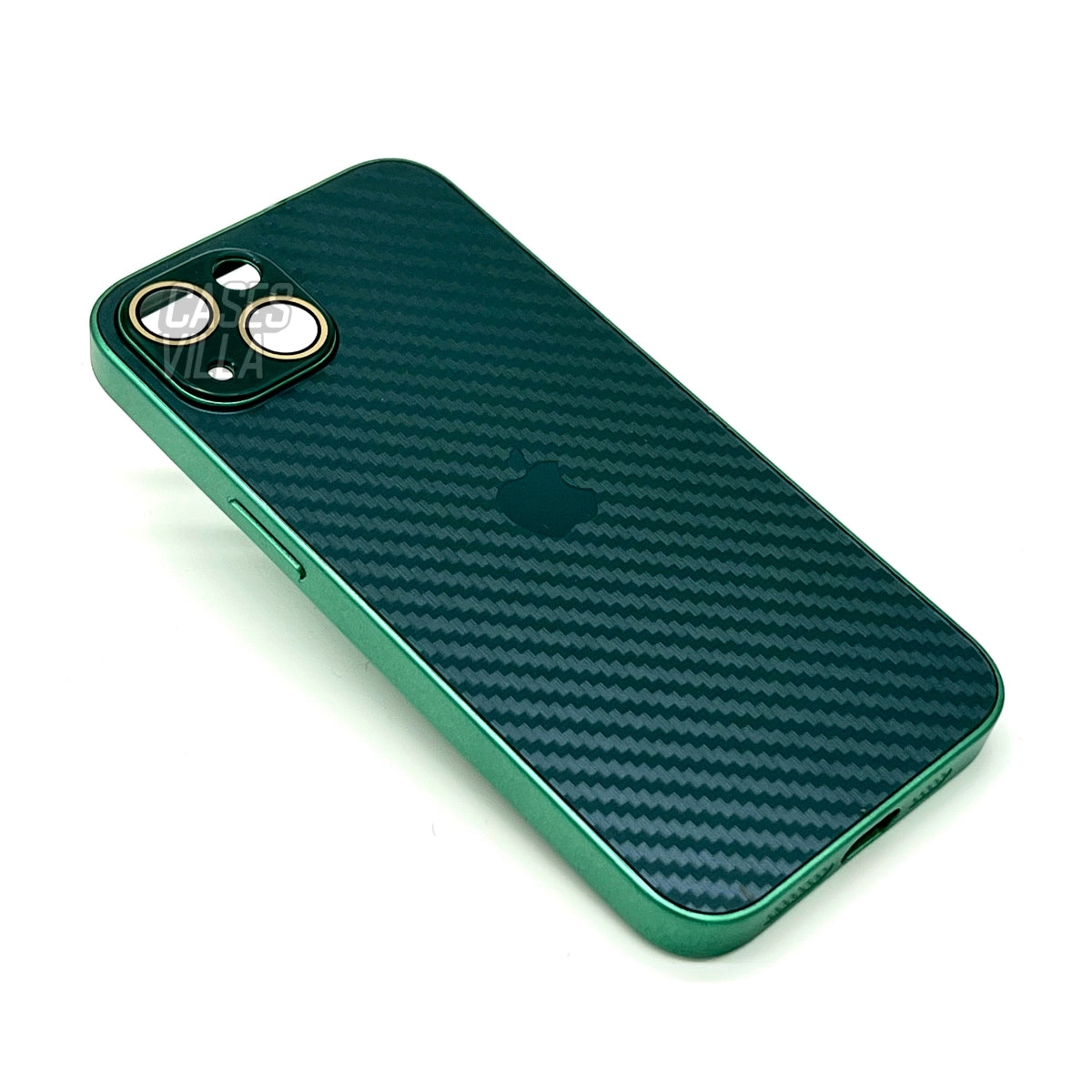 iPhone 11, 12, 13, 14, 15 Series: New Carbon Fiber Pattern Case AG Glass Cover with Camera Lens Protection