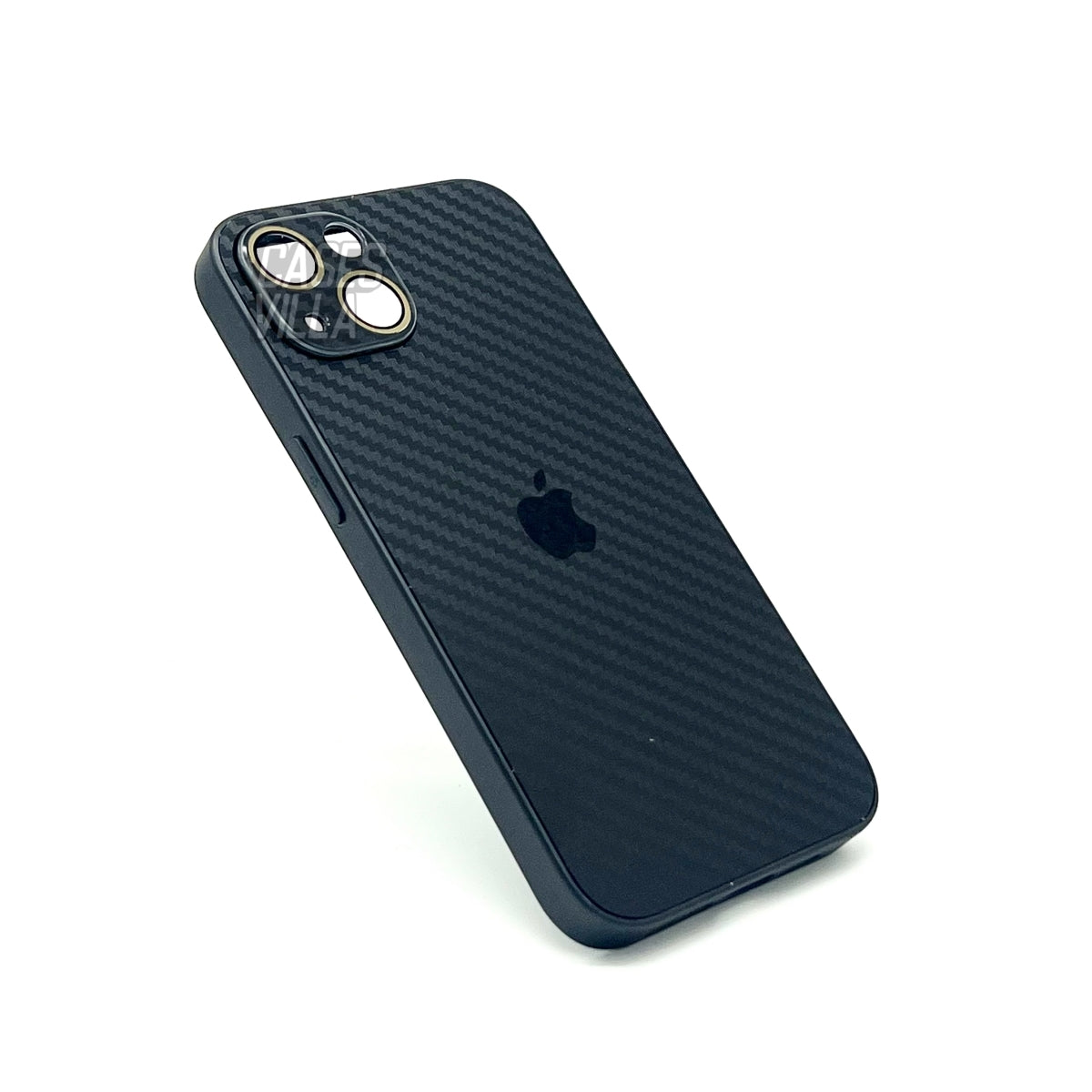 iPhone 11, 12, 13, 14, 15 Series: New Carbon Fiber Pattern Case AG Glass Cover with Camera Lens Protection