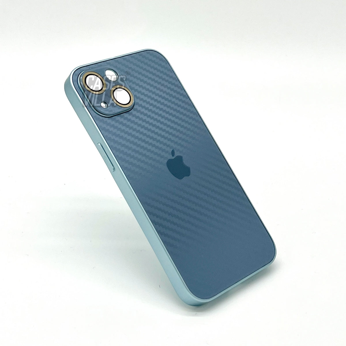 iPhone 11, 12, 13, 14, 15 Series: New Carbon Fiber Pattern Case AG Glass Cover with Camera Lens Protection