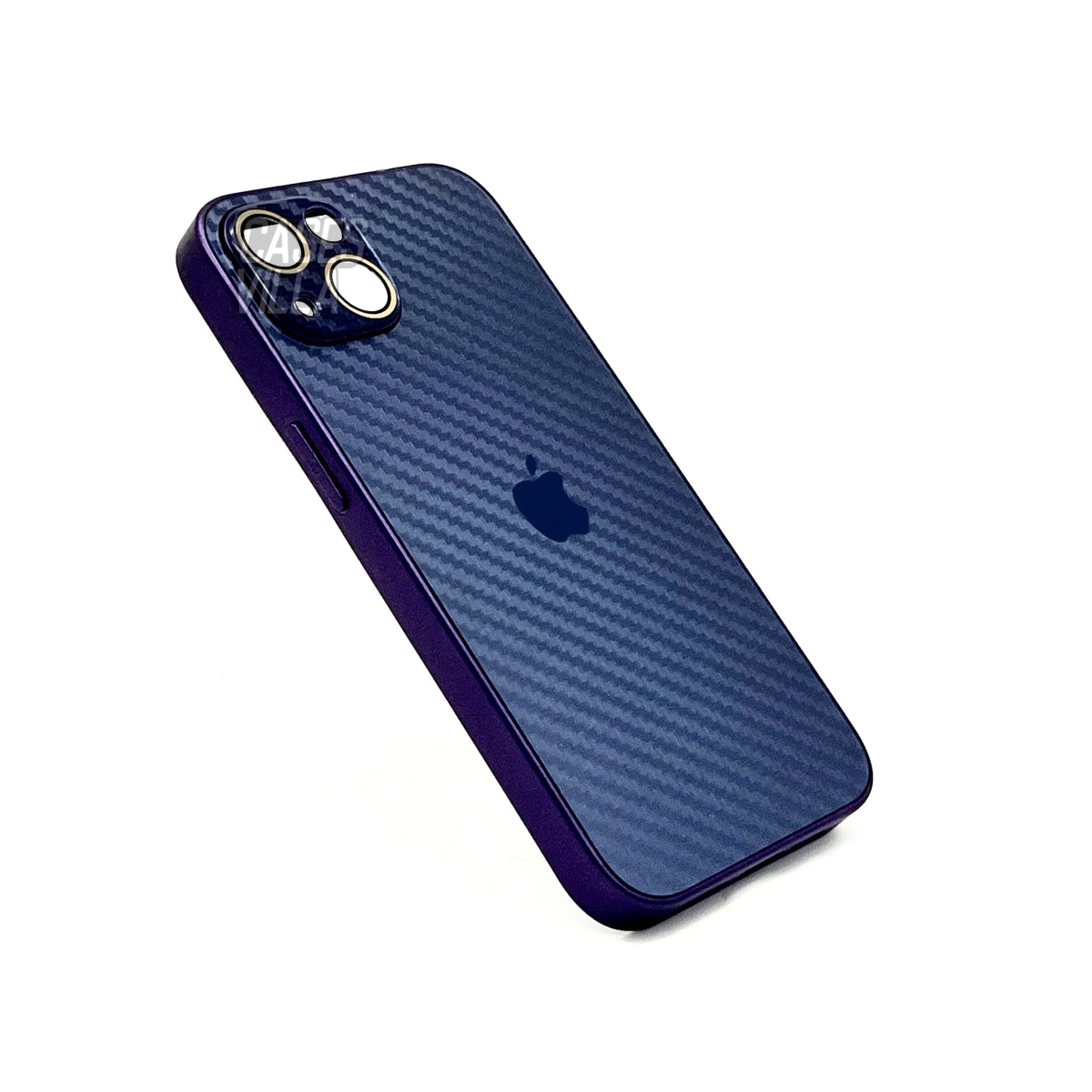 iPhone 11, 12, 13, 14, 15 Series: New Carbon Fiber Pattern Case AG Glass Cover with Camera Lens Protection