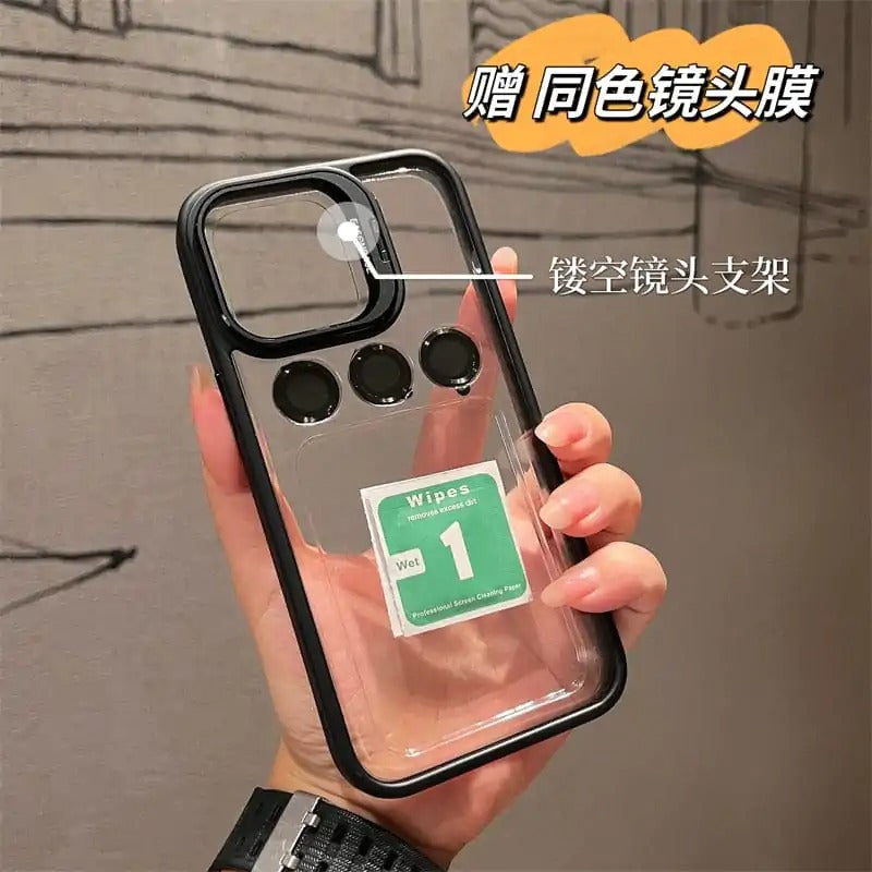 ALUMINUM ALLOY LENS FILM COVER BRACKET PROTECTIVE CASE for I-phone 11, 12, 13, 14, 15 Series