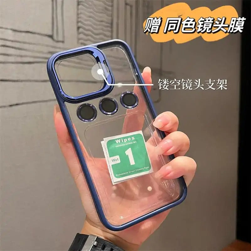 ALUMINUM ALLOY LENS FILM COVER BRACKET PROTECTIVE CASE for I-phone 11, 12, 13, 14, 15 Series