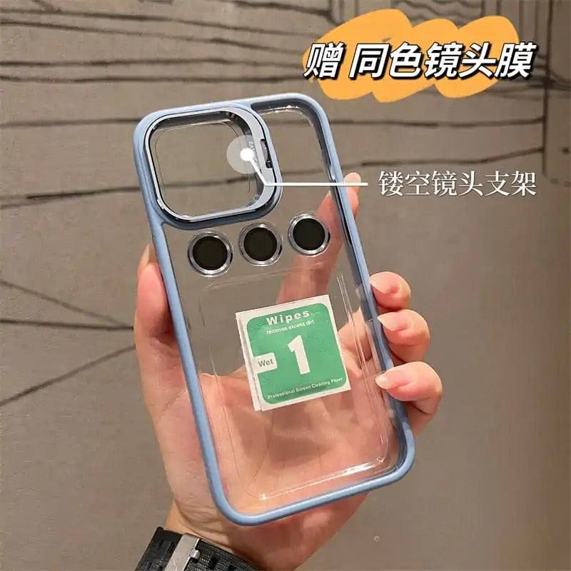 ALUMINUM ALLOY LENS FILM COVER BRACKET PROTECTIVE CASE for I-phone 11, 12, 13, 14, 15 Series