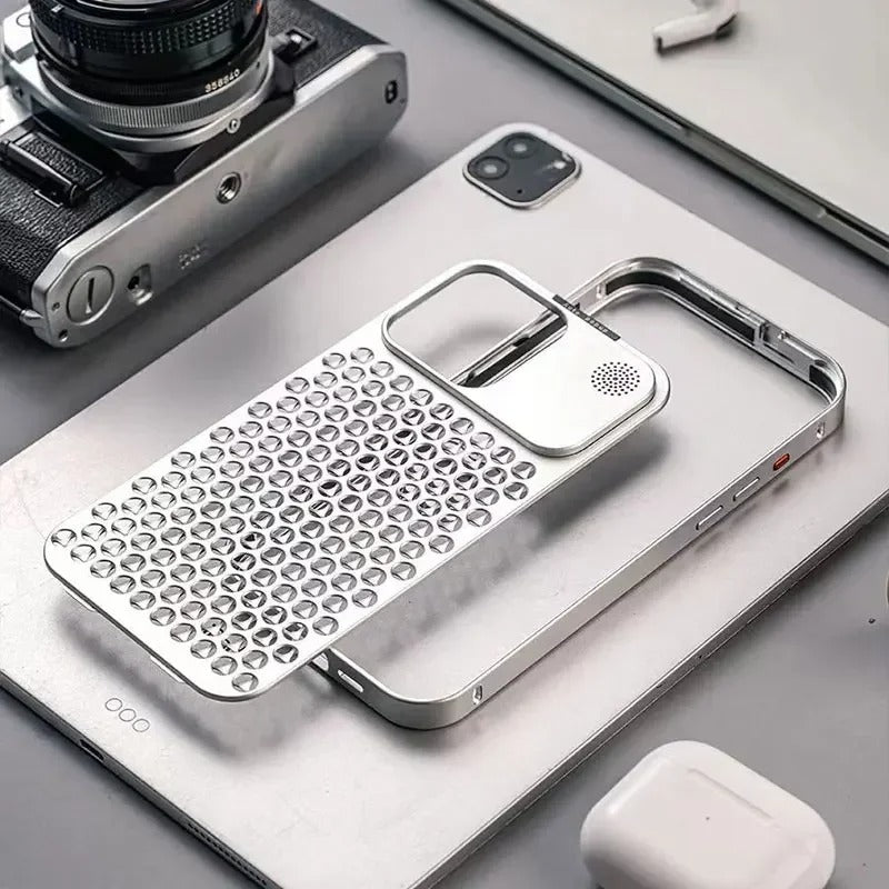 Metallic Hybrid Case - iPhone 11, 12, 13, 14, 15 Series Cover