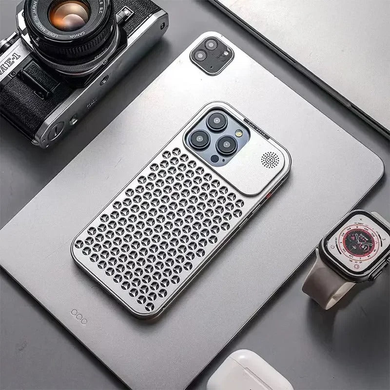 Metallic Hybrid Case - iPhone 11, 12, 13, 14, 15 Series Cover
