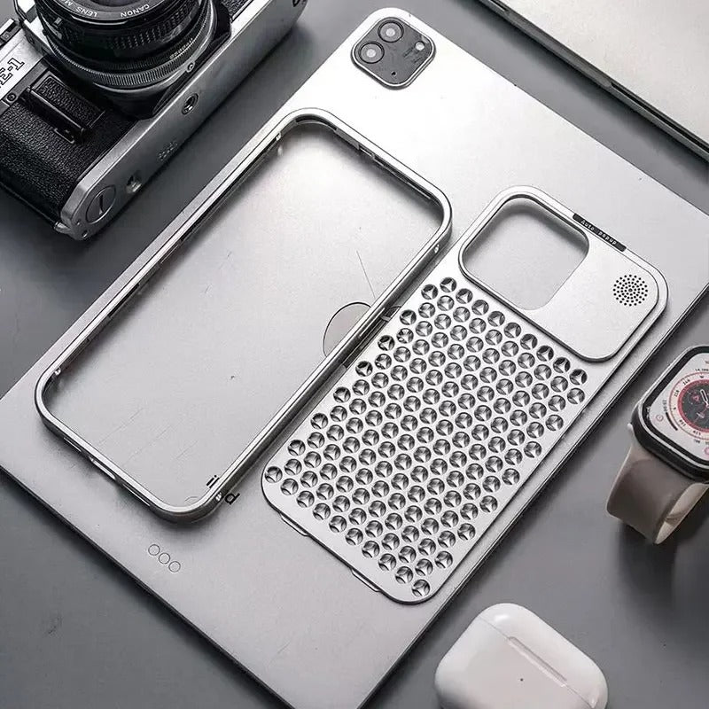 Metallic Hybrid Case - iPhone 11, 12, 13, 14, 15 Series Cover